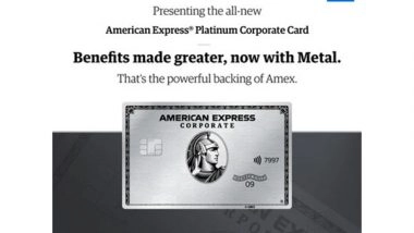 Business News | American Express Introduces Enhanced Metal Corporate Platinum Card, Elevating Business Travel and Rewards