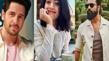 Entertainment News | Sidharth Malhotra, Vicky Kaushal Send Warm Wishes to Rashmika Mandanna on Her Special Day