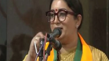 India News | 'Saas-Bahu' TV Serials Far from Reality: Smriti Irani Urges Women Voters to Pay Attention to Political Issues