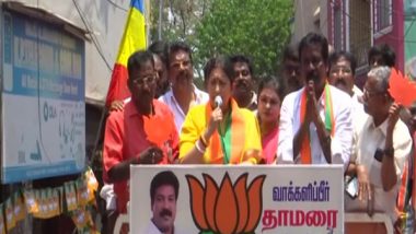 India News | Tamil Nadu: Smriti Irani Attacks DMK over Sanatan Dharma, Mocks Congress