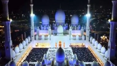 World News | Over 70,000 Worshippers Gather for Record-breaking Night of Prayer at Sheikh Zayed Grand Mosque