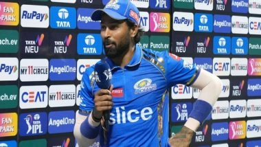 Sports News | IPL 2024: MI Skipper Hardik Pandya Reveals Reason for Not Bowling Against DC