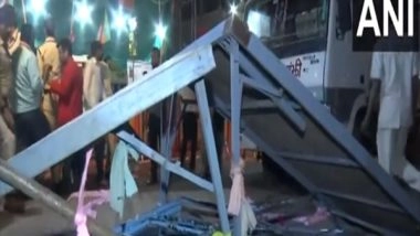 India News | MP: Around 4 People Injured After Stage Collapses During PM Modi's Roadshow in Jabalpur