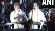 India News | Kerala: Congress Leaders DK Shivakumar, KC Venugopal Hold Roadshow in Alappuzha