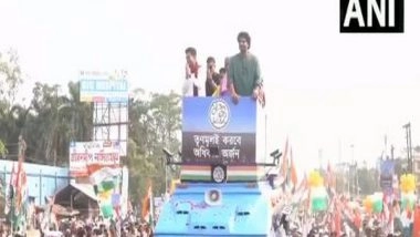 India News | WB: Abhishek Banerjee Holds Road Show for TMC Candidate in West Medinipur