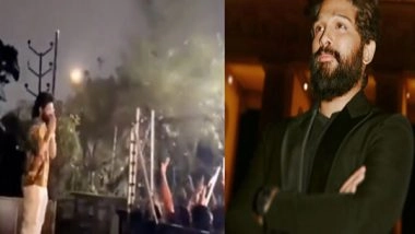 Entertainment News | Pushpa Star Allu Arjun Greets Fans Outside His House on Birthday