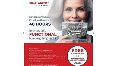 Business News | Simpladent Sparks Nationwide Smiles: Immediate Loading Dental Implants to Soon Reach Every City!