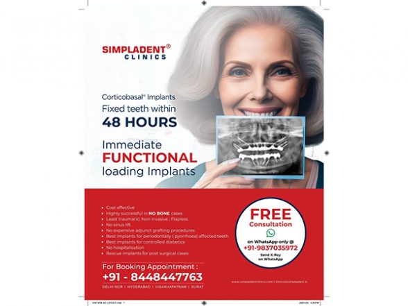 Business News | Simpladent Sparks Nationwide Smiles: Immediate Loading Dental Implants to Soon Reach Every City! - Vimarsana News