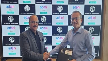 Business News | Adani Total Energies E-Mobility Partner with MG Motor India to Strengthen India's EV Ecosystem