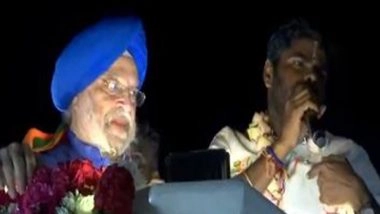 India News | BJP's Annamalai, Union Minister Puri Hold Roadshow in Coimbatore