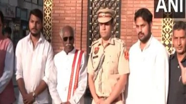 India News | JK: Haryana Governor Visits Famous Clock Tower at Lal Chowk