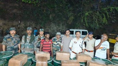 India News | Tripura: Police Seize 1282 Kg of Dry 'ganja' Valued at Rs 65 Lakh; One Arrested