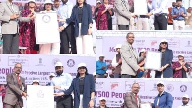 Business News | Nagpur District Sets Elite World Records with Voter Awareness Lesson Engaging 8100 Participants