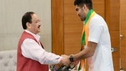 India News | Boxer Vijender Singh Meets BJP President JP Nadda in Delhi