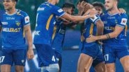 Sports News | ISL: Chennaiyin FC End Northeast United's Playoff Hopes, Consolidate Top-6 Position with Hat-trick of Wins