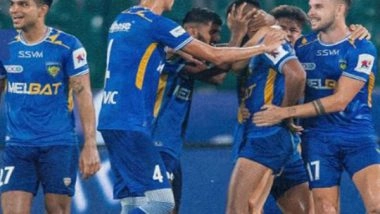 Sports News | ISL: Chennaiyin FC End Northeast United's Playoff Hopes, Consolidate Top-6 Position with Hat-trick of Wins