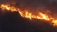 India News | Uttarakhand: Fire Breaks out in Forests of Srinagar, Authorities Struggle to Contain Blaze