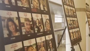 World News | Posters Showing Portraits of Israeli Hostages Held in Gaza Displayed in Knesset