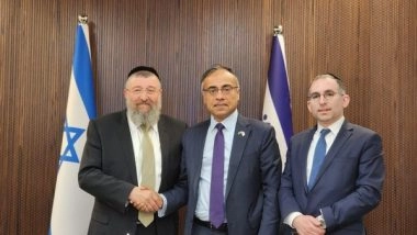 World News | Tel Aviv: India Envoy Sanjeev Singla' Israel's Minister of Labour Discuss Ties, Safety of Indian Workers