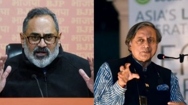 India News | Rajeev Chandrasekhar Sends Legal Notice to Shashi Tharoor over 'false Allegations' of Bribing Voters