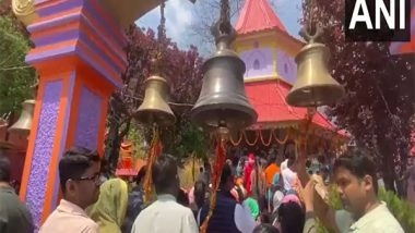 India News | Uttarakhand: Devotees Flock to Offer Prayers at Maa Naina Devi Temple in Nainital on Second Day of Chaitra Navratri