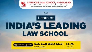 Business News | SLS Hyderabad: Gateway to Law Careers Via SLAT & AIAT 2024 Exams