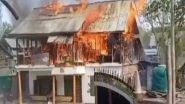 India News | J-K: Massive Fire Breaks out in Residential Building in Bandipora