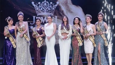 Business News | Malaika Arora & Narifirst Aikta Sharma Present the Jewel of India Trophy to Dr. Rupinder Kaur Khera & Eesha Agrawal