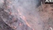 India News | J-K: Fire Breaks out in Bandipora Forest Area