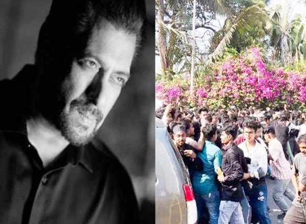 Entertainment News | Cops Lathicharge Crowd Gathered Outside Salman Khan's Residence on Eid