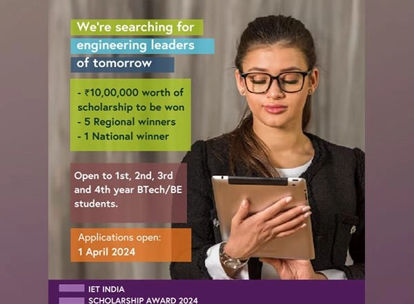 Business News | The IET Announces the 8th Edition of the IET India Scholarship Award to Recognise Future Engineering Leaders