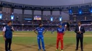 Sports News | IPL 2024: MI Captain Hardik Pandya Wins Toss, Opts to Bowl Against RCB in Blockbuster Clash