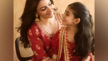 Entertainment News | Soha Ali Khan Twins with Daughter Inaaya in Red Ethnic Attire on Eid, Extends Warm Wishes to Fans