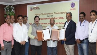 Business News | KABIL Signed MoU with CSIR-IMMT for Technical Collaboration on Critical Minerals