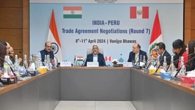 Business News | Seventh Round of Trade Negotiations Between India, Peru Conclude