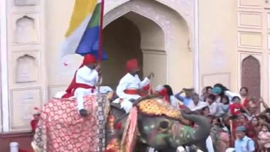 India News | Gangaur Mata Royal Procession Taken out in Rajasthan's Jaipur