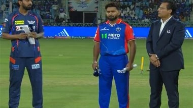 Sports News | IPL 2024: Kuldeep Yadav Returns for DC as LSG Win Toss, Opt to Bat