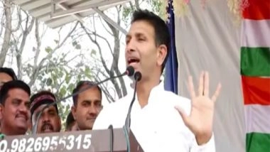 India News | MP: Congress Candidate Bhanu Pratap Sharma Files Nomination from Vidisha; Congress Chief Jitu Patwari Address Rally in Support