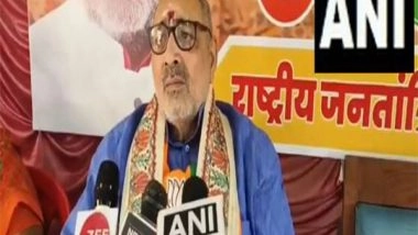 India News | Lok Sabha Elections: Union Minister Giriraj Singh 200% Confident of Clean Sweep in Bihar