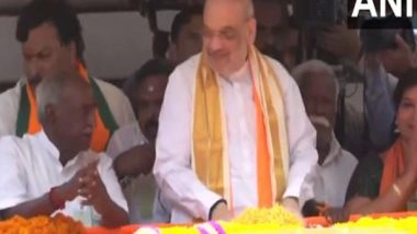 India News | Amit Shah Holds Mega Road Show in Kanyakumari, Seek Votes for Party's Candidate, Pon Radhakrishnan