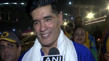 Entertainment News | Manish Malhotra Joins Foreign Diplomats for Ganga Aarti at Varanasi