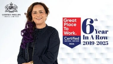 Business News | Godfrey Phillips India Ltd. Celebrates Sixth Consecutive Recognition as Great Place To Work