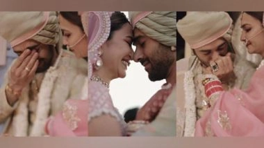 Entertainment News |  Pulkit Samrat Sheds Happy Tears, Kisses Wife Kriti Kharbanda's Hand in Wedding Video