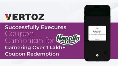 Business News | Vertoz Successfully Executes Coupon Campaign for Happilo, Garnering Over 1 Lakh+ Coupon Redemption