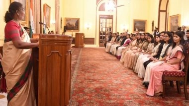 Business News | Probationers of Indian Economic Service Call on President Droupadi Murmu