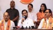 India News | Lok Sabha Polls: Eknath Shinde's Shiv Sena Likely to Get Thane Seat, Announcement Expected Soon