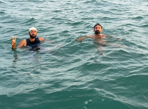Sports News | Indian Swimmers Bharat Sachdeva, Shaashwat Sharma Complete One-way Ram Setu Open Water Swimming Expedition