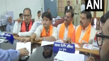 India News | Madhya Pradesh: Jyotiraditya Scindia Files Nomination for Guna Lok Sabha Seat