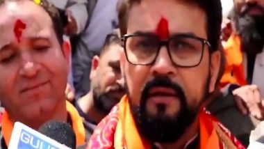 India News | Union Minister Anurag Thakur Accuses Congress of Endangering India's Sovereignty, Highlights Katchatheevu Island Issue