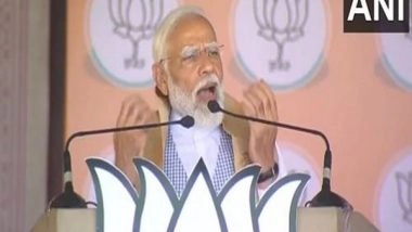 India News | At Assam Rally on Ram Navami, PM Modi Urges People to Turn on Mobile Flashlights for 'Suray Tilak'